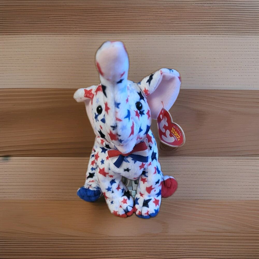 Righty 2000 ty beanie baby elephant Great Used Condition